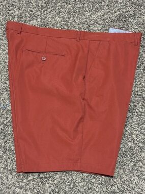 George Rust Red Flat-Front Men's Shorts
